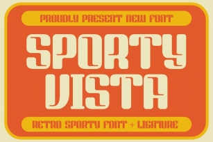 Sporty Vista Retro Sporty Font Font Download