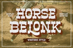 Horse Belonk - Western Style Font Download