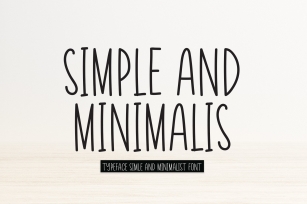 Simple And Minimalis Font Download