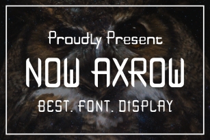 Now Axrow Font Download