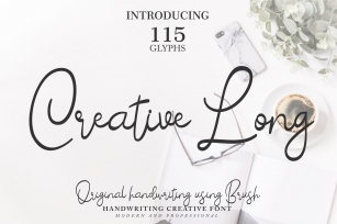 Creative Long Font Download