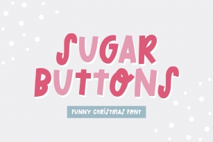 Sugar Buttons Funny Christmas Font Download