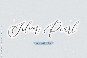 Silver Pearl Font Download