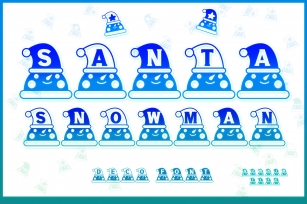 Santa Snowman Font Download