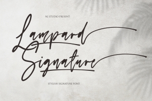 Lampard Signature Font Download