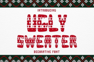 Ugly Sweater is a cute Christmas decorative Font Download
