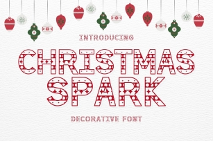Christmas Spark is a cute Christmas decorative Font Download