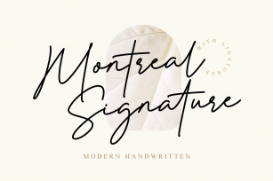 Montreal Signature Font Download