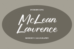 Mclean Lawrence Font Download