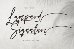 Lampard Signature Font Download