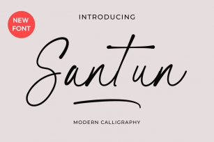Santun Signature Font Download