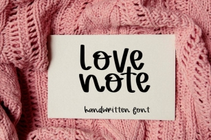 Love Note Handwritten Font Download