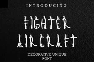 Fighter Aircraft Font Download
