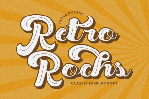 Retro Rocks - Bold Retro Script Font Font Download