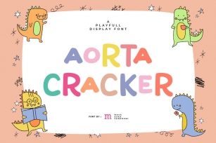 Aorta Cracker | A Playful Display Font Font Download
