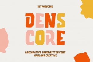 Denscore Decorative Handwritten Font Download