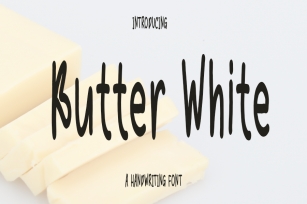 Butter White Font Download