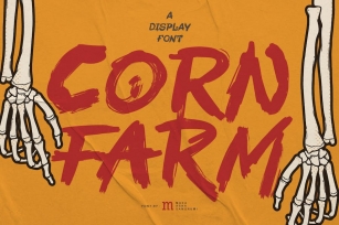 Corn Farm | A Display Font Font Download