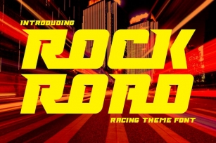 Rock Road - Racing Font Font Download