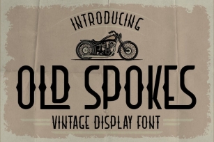 Old Spokes - Vintage Display Font Font Download