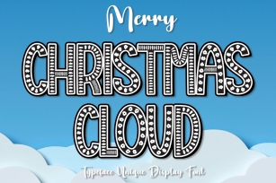 Christmas Cloud Font Download