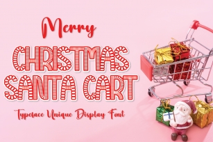 Christmas Santa Cart Font Download