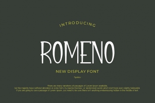 ROMENO Font Font Download