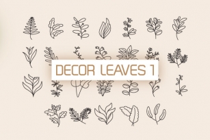 Decor Leaves Font Download