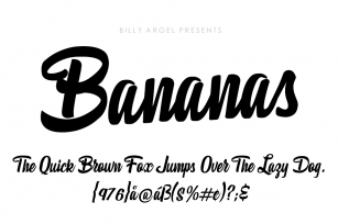 Bananas Italic Font Download
