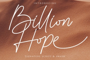 Billion Hope Font Download