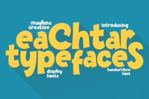 Eachtar Typefaces Display Handwritten Font Download