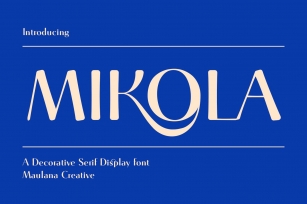 Mikola Serif Display Font Download
