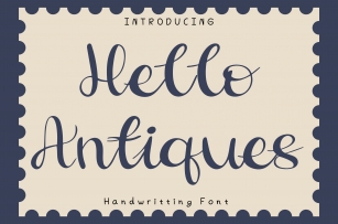 Hello Antiques Font Download