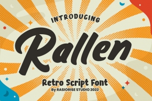 Rallen - Retro Script Font Font Download