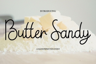 Butter Sandy Font Download