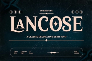 Lancose - Classic Serif Font Font Download