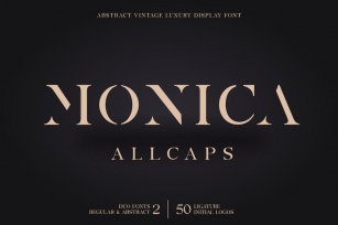 Monica Allcaps Font Download