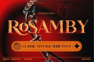 Rosamby - Classic Vintage Font Font Download