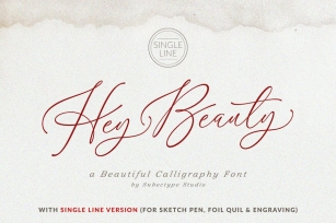 Hey Beauty - Modern Calligraphy Font Font Download
