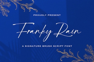 Franky Rain - Signature Script Font Font Download