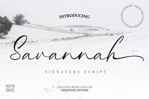 Savannah Signature Script Font Download