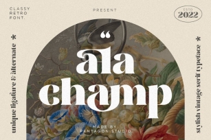 ala champ | Playful serif Font Download