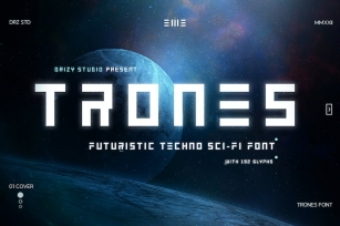 Trones - Techno Sci-Fi Font Font Download