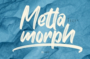 Mettamorph | A Display Brush Font Font Download