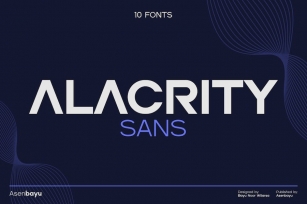 Alacrity Sans Font Download