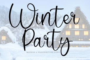 Winter Party Font Download