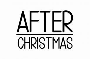 After Christmas Font Download