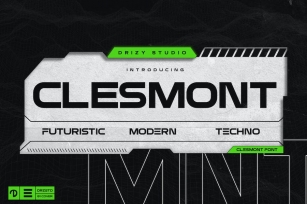 Clesmont - Modern Futuristic Font Font Download