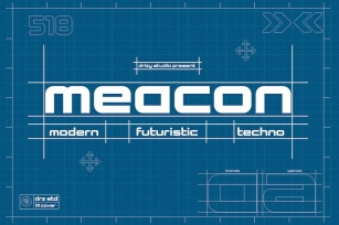 Meacon - Modern Futuristic Font Font Download