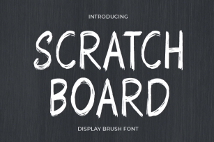 Scratch Board Font Download